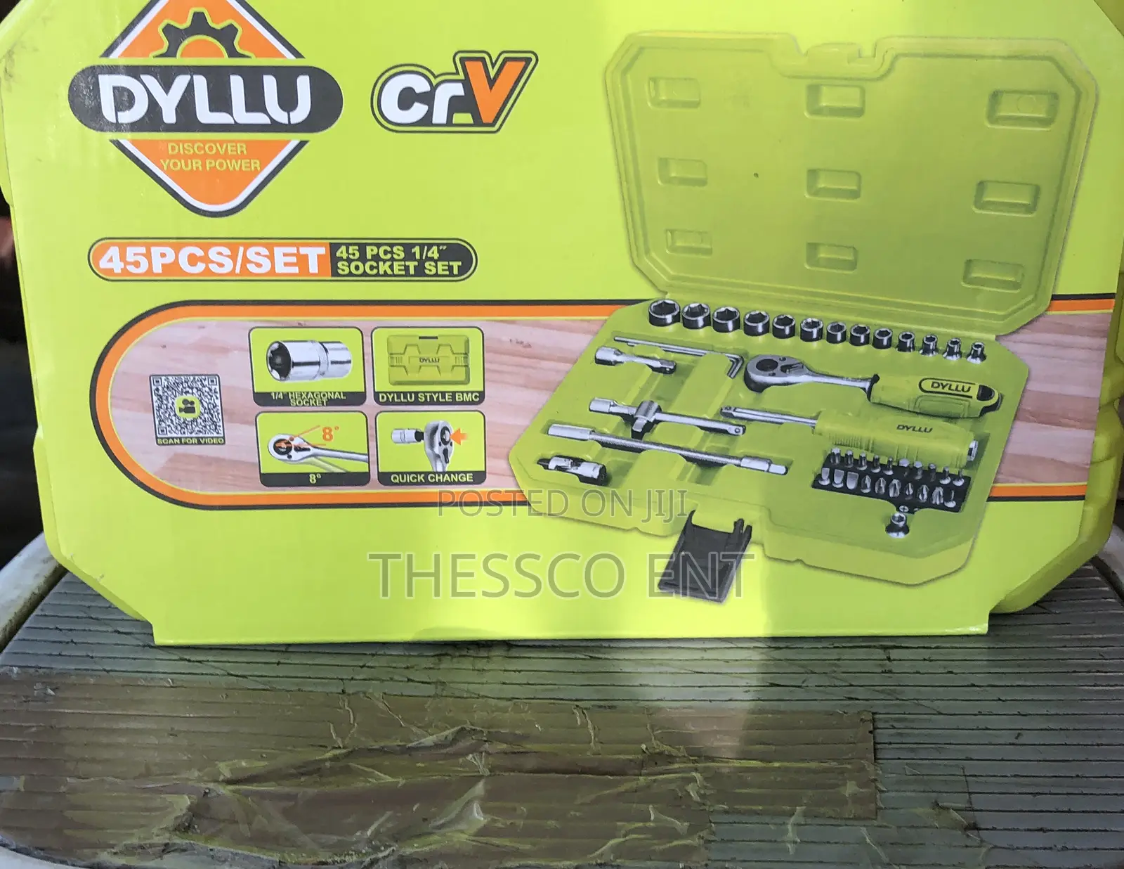 45pcs Socket 1/4"
