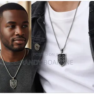 St. Michael Shield Pendant Necklaace