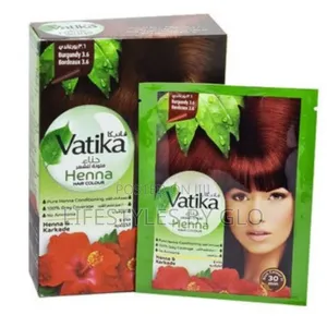 Vatika Henna Hair Coloure Dye (Black, Dark Brown & Burgundy )