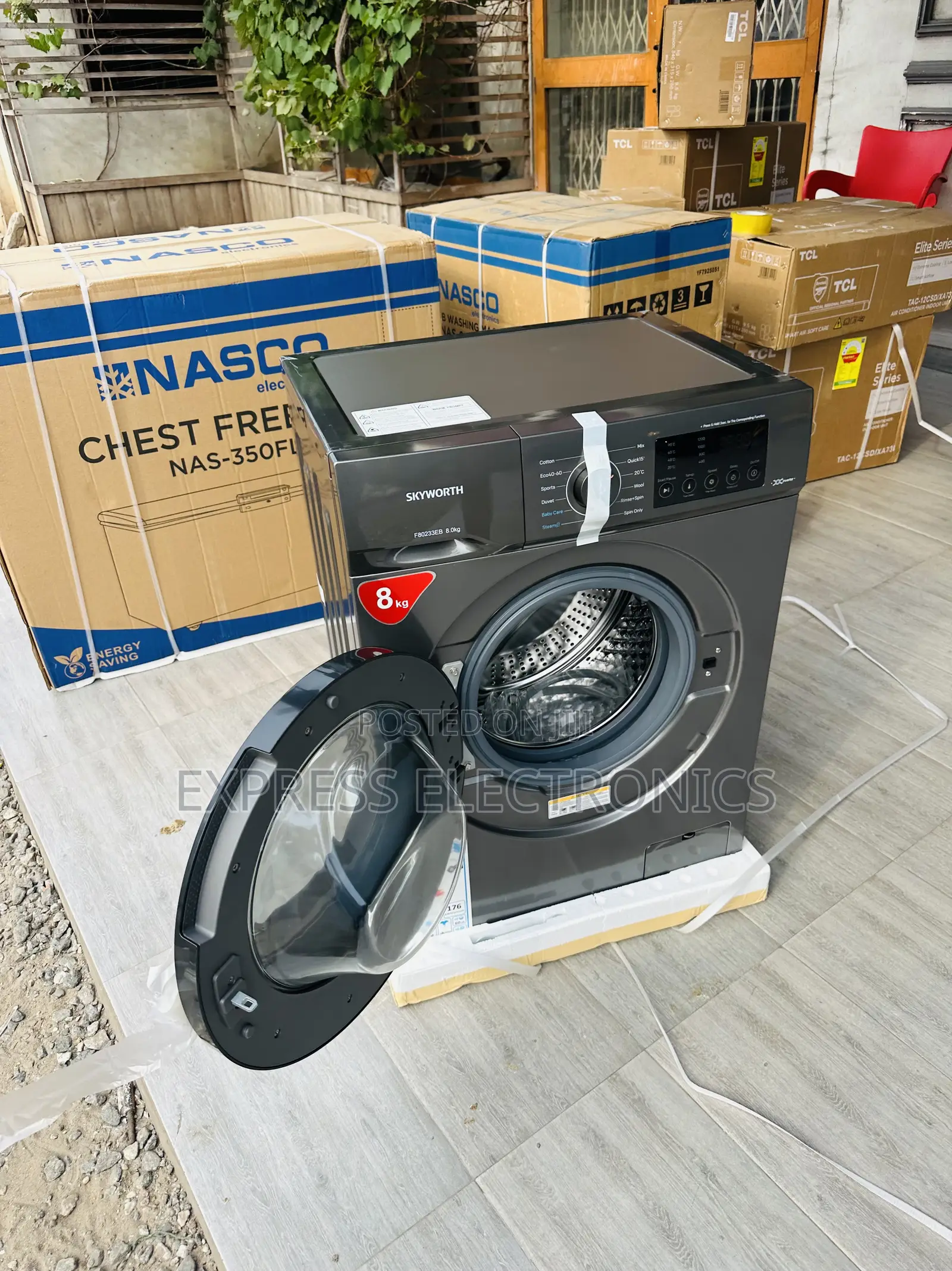 Get a New Washing Machine 8kg Skyworth