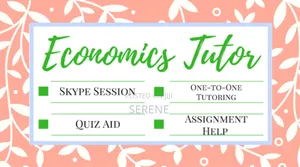 Economics Tutor (Shs Higher Education)