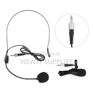 4 Channels Uhf Wireless Lapel Head Set Microphone With 4 Body Packs