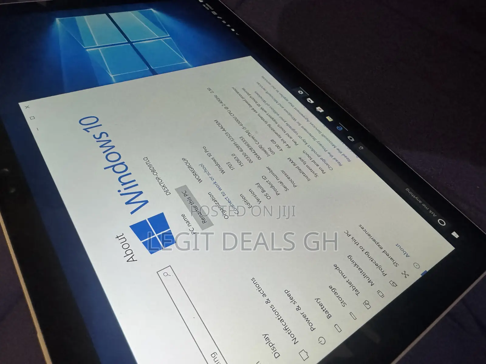 Laptop Microsoft Surface Pro 4 4GB Intel Core I5 SSD 128GB