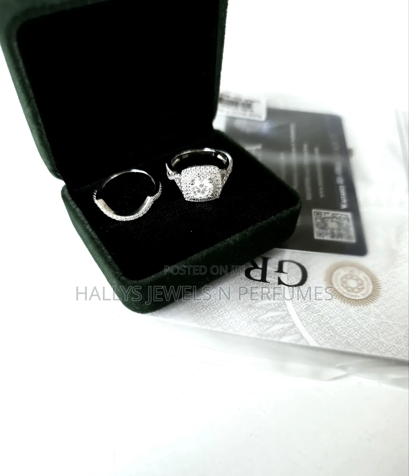 Sterling Silver Full Moissanite Diamond Ring, Wedding Ring