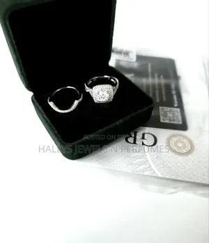 Sterling Silver Full Moissanite Diamond Ring, Wedding Ring