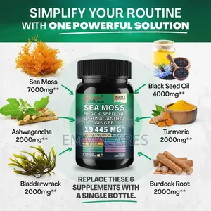 Sea Moss Ashwagandha Black Seed Ginger