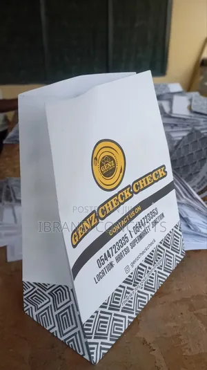 White Paper Bag for Food