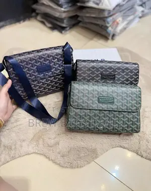 Top Quality Pure Leather Goyard Men Sidebag