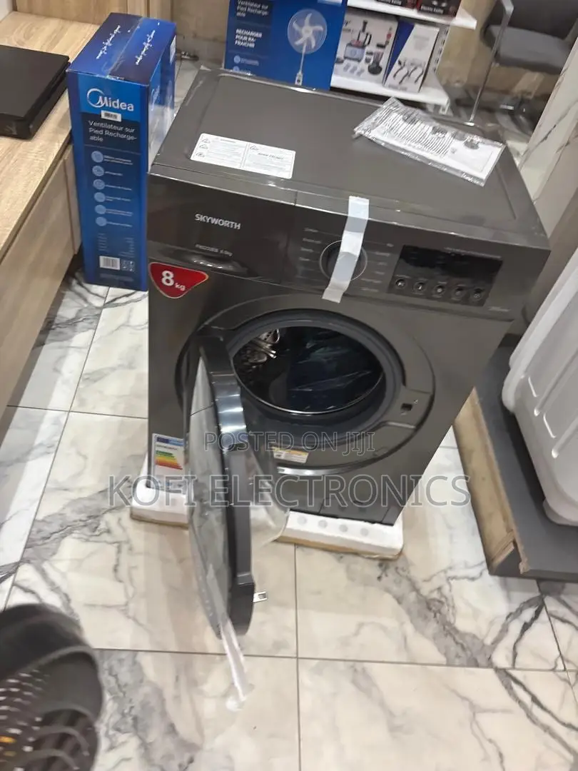 Skyworth 8kg Front Load Washing Machine Advanced Cleaning Design