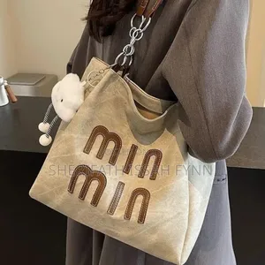 Denim Handbag With Cloud Charm