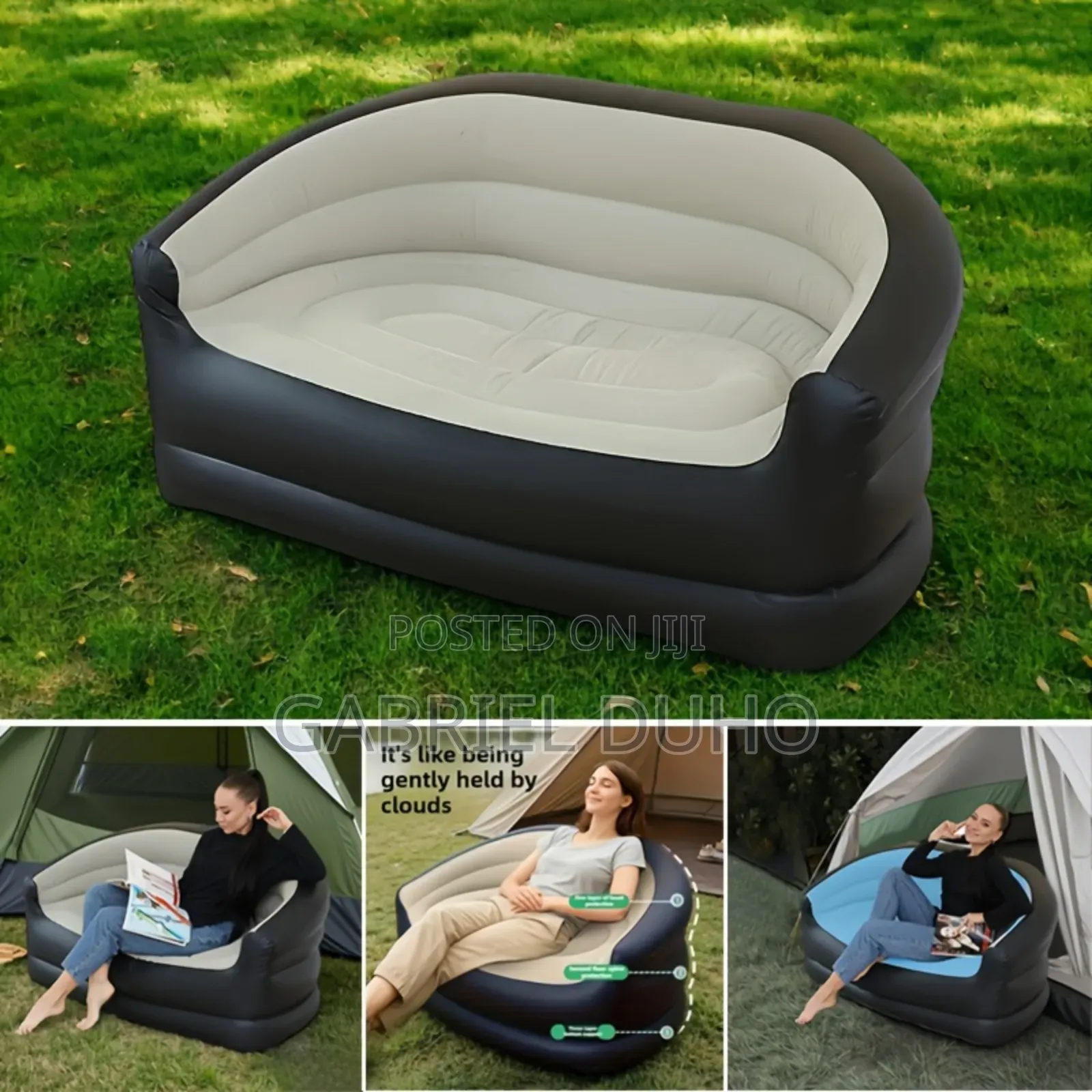 2 in 1 Inflatable Sofa