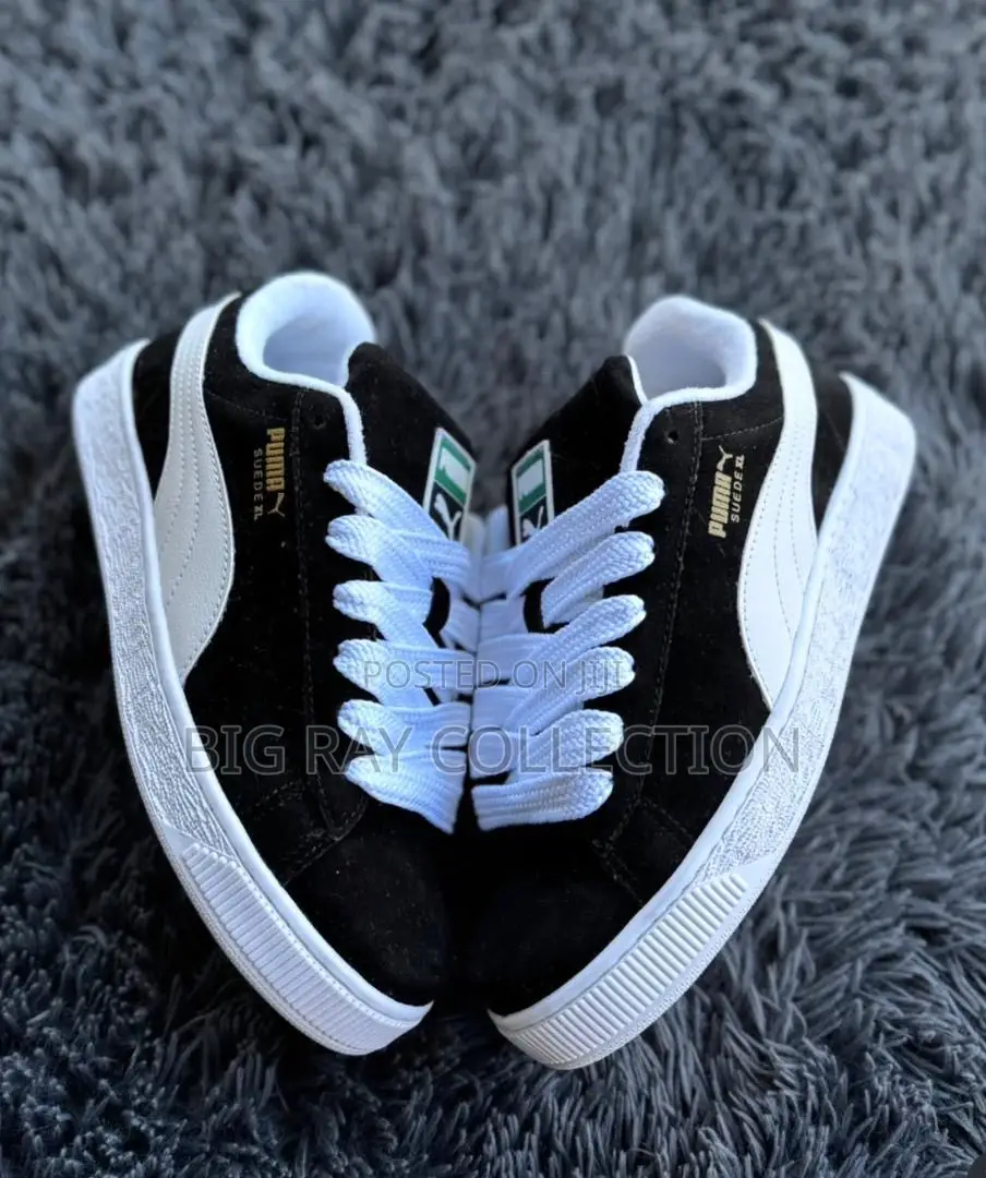 Suede Xl Big Kid 'black White'