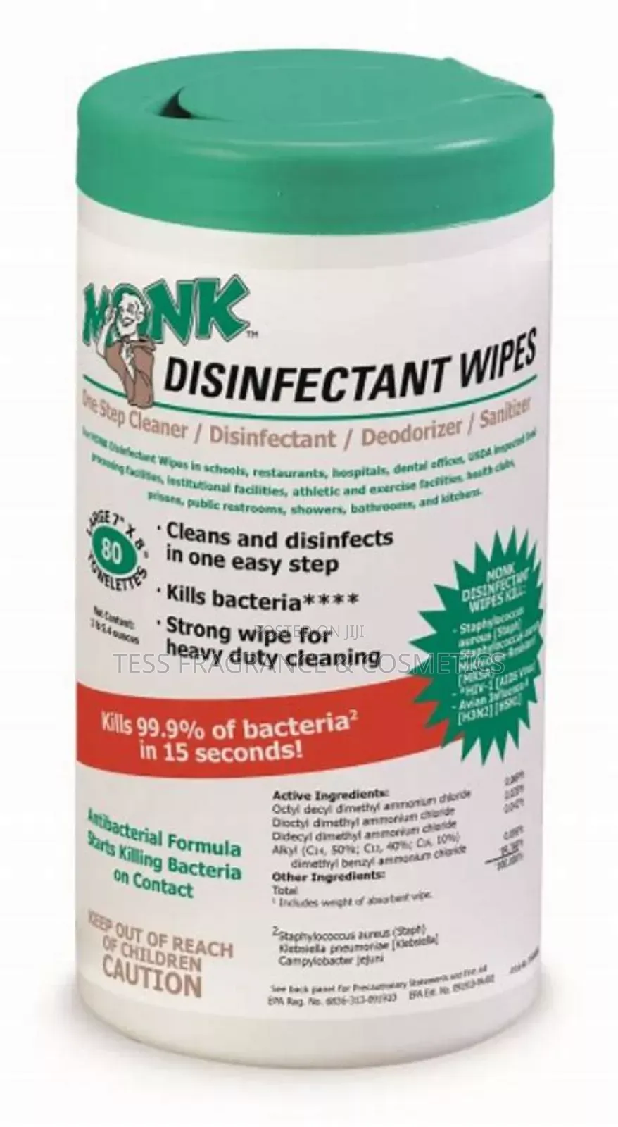 Disinfectant Wipes:Monk Disinfectant Wipes Kills Viruses and Bacteria