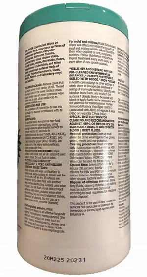 Disinfectant Wipes:Monk Disinfectant Wipes Kills Viruses and Bacteria
