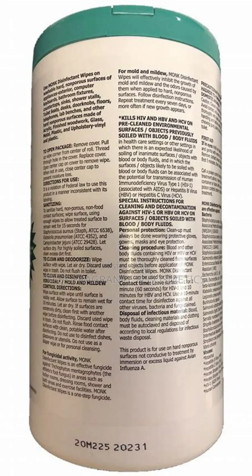 Disinfectant Wipes:Monk Disinfectant Wipes Kills Viruses and Bacteria