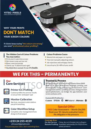 Icc Printer Profiling and Monitor Calibration