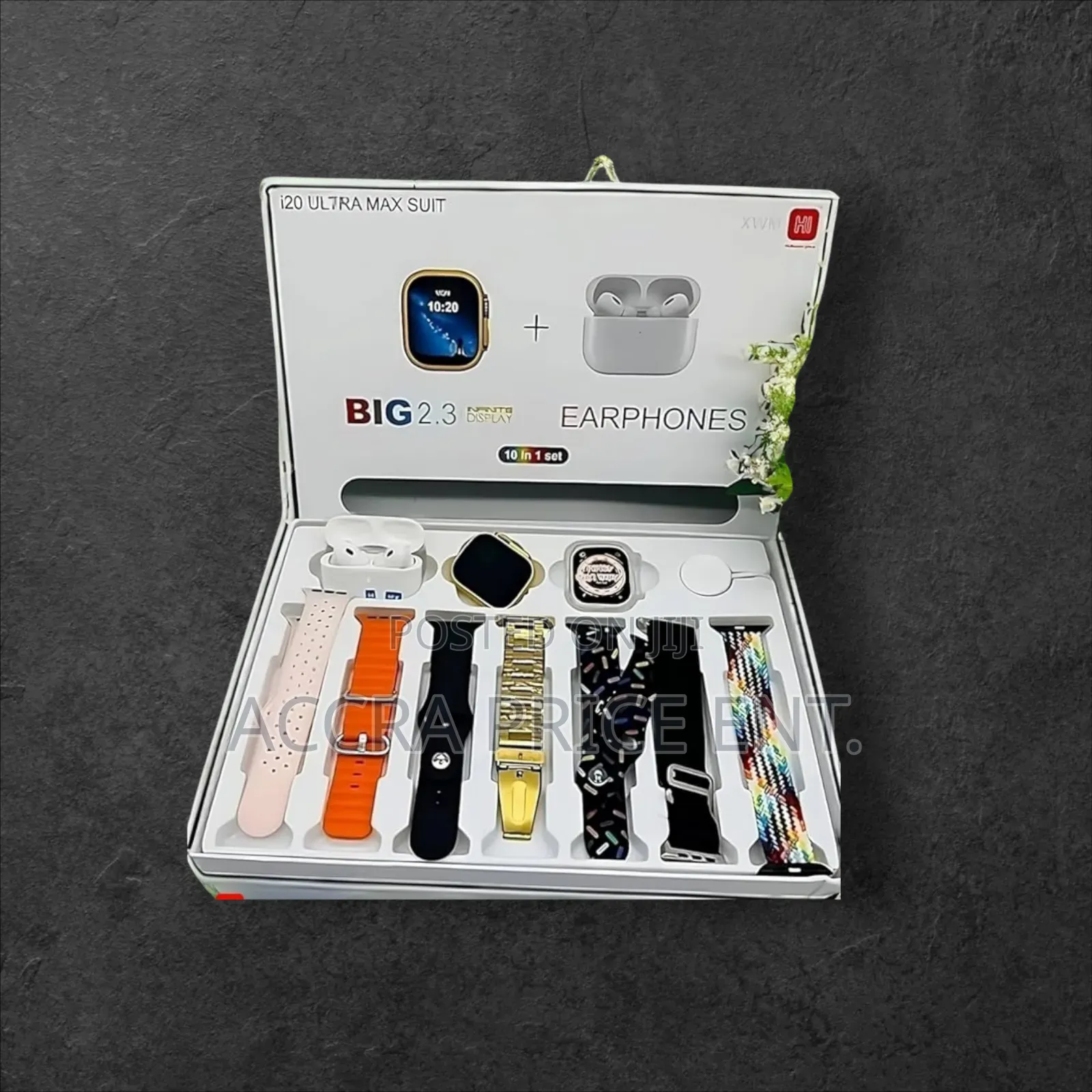I-20 Ultra Max Suit Smartwatch 10 in 1 Straps (938335)