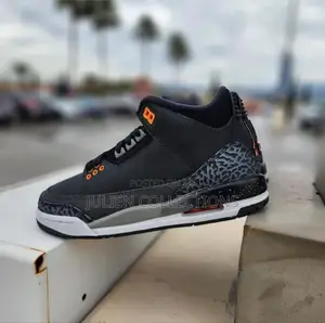 Air Jordan R3 Og Black Grey and Orange