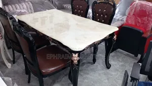 6 Chairs Marble Dinning Table