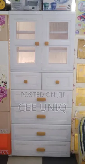 Baby Plastic Wardrobe With Hanging Compartment