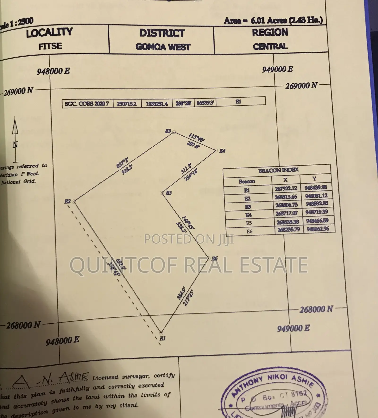 Certified Site Plan