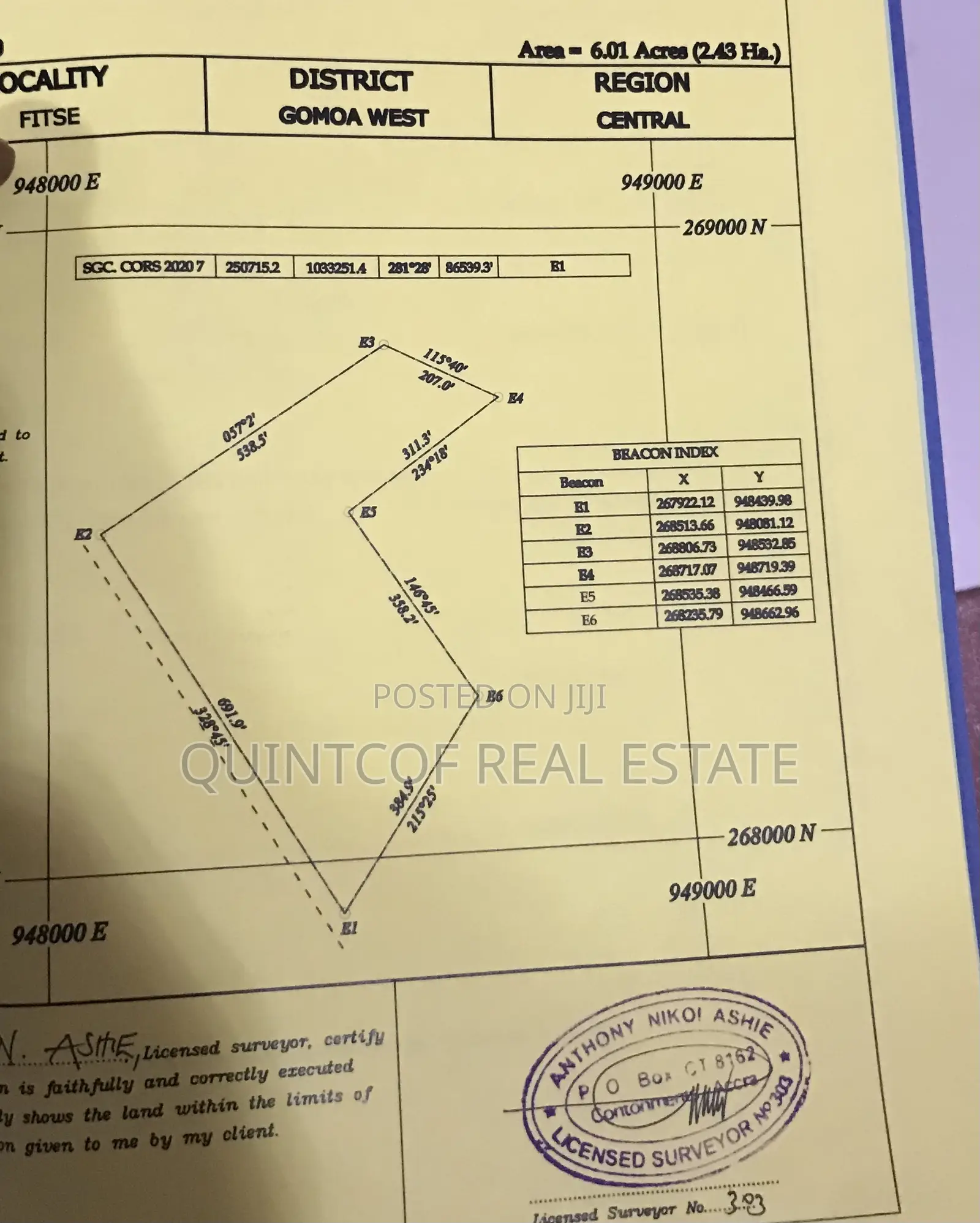 Certified Site Plan