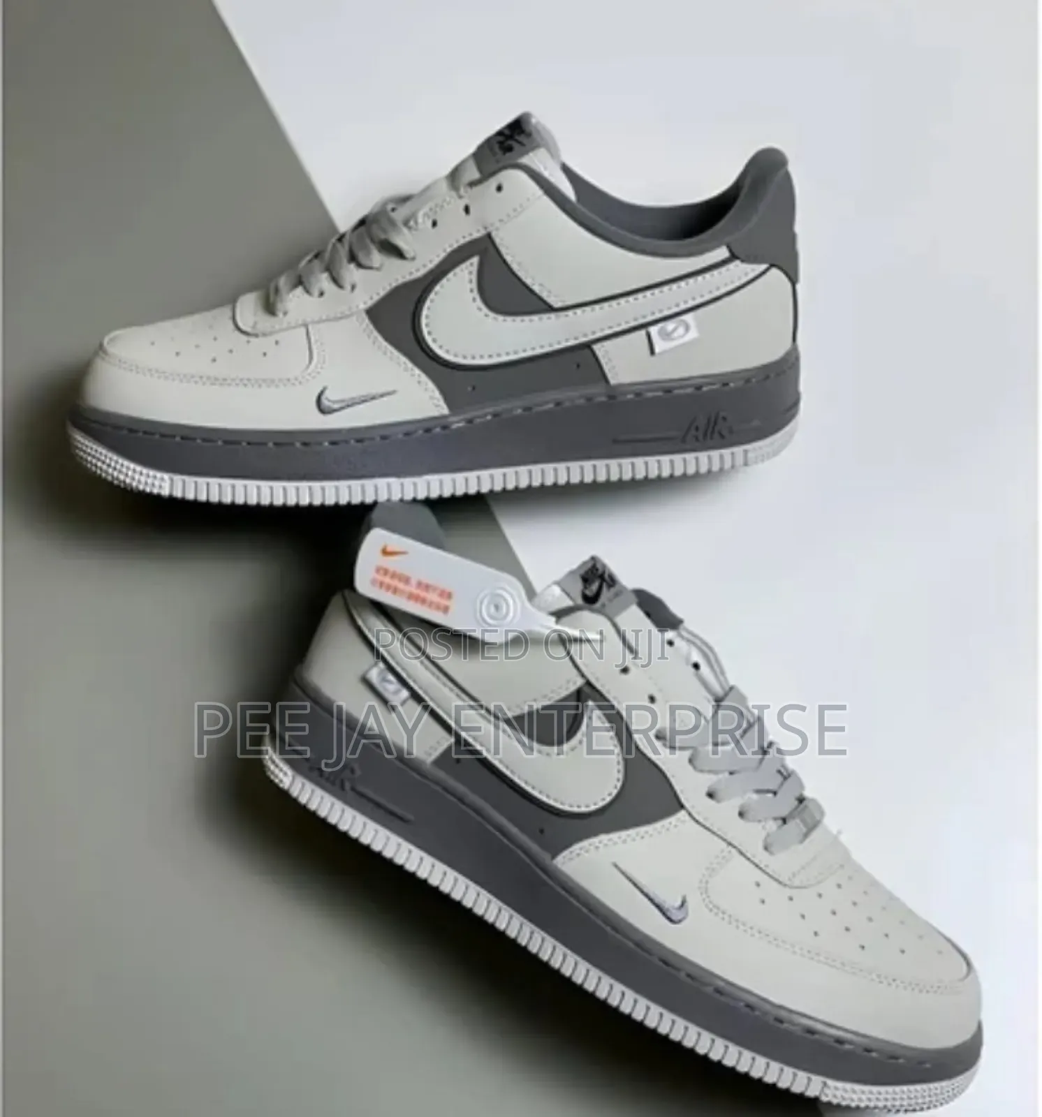 Nike Air Force 1 Low Grey Metallic Sneakers