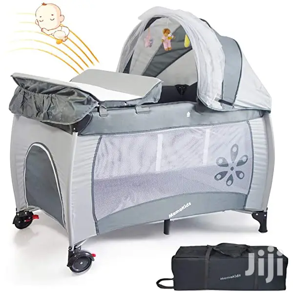 Baby Cot 0 to 5 Years With Music Amd Rocker
