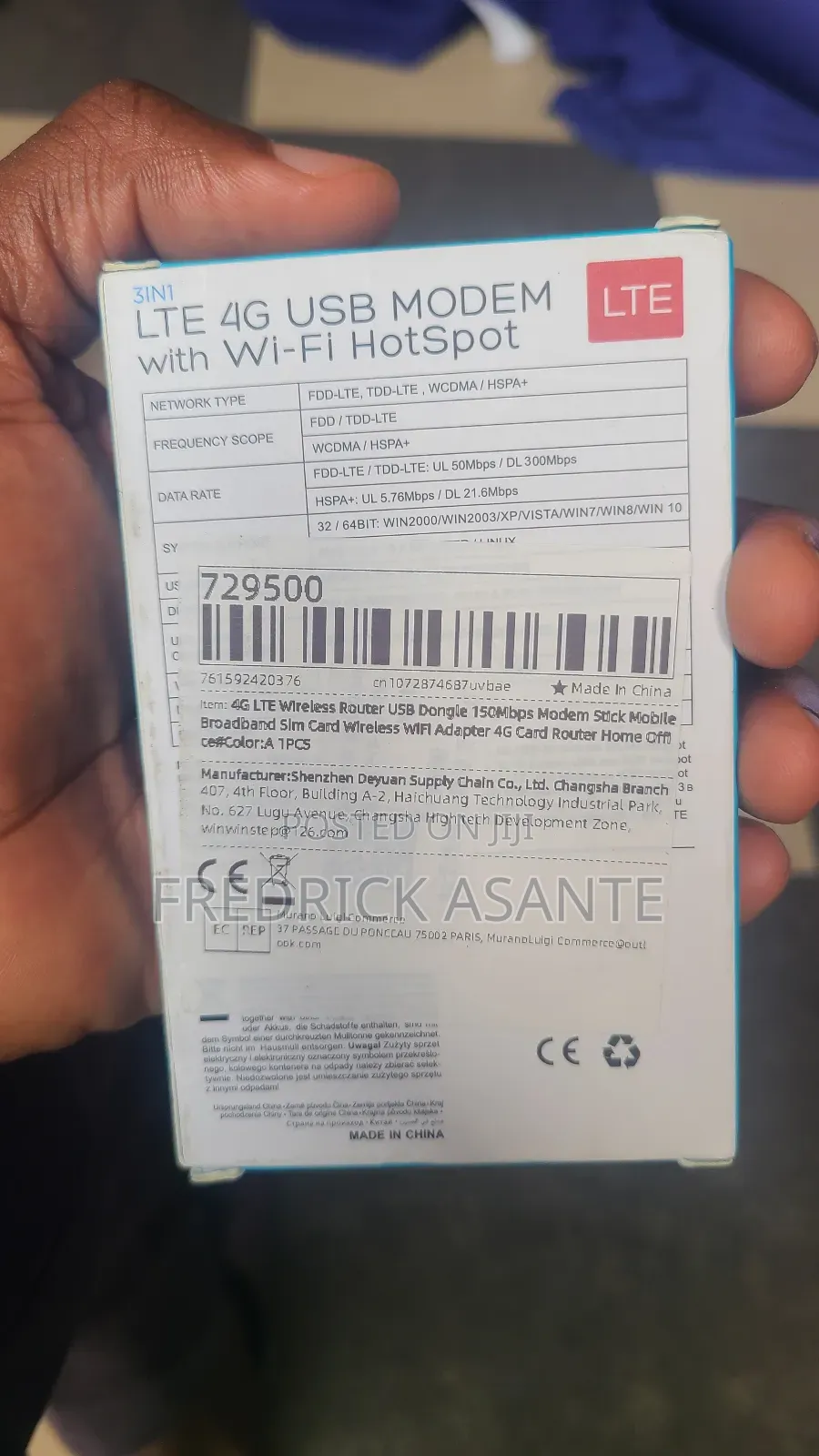 3in1 Lte 4g Asn Modem With Wi-fi Hotspot