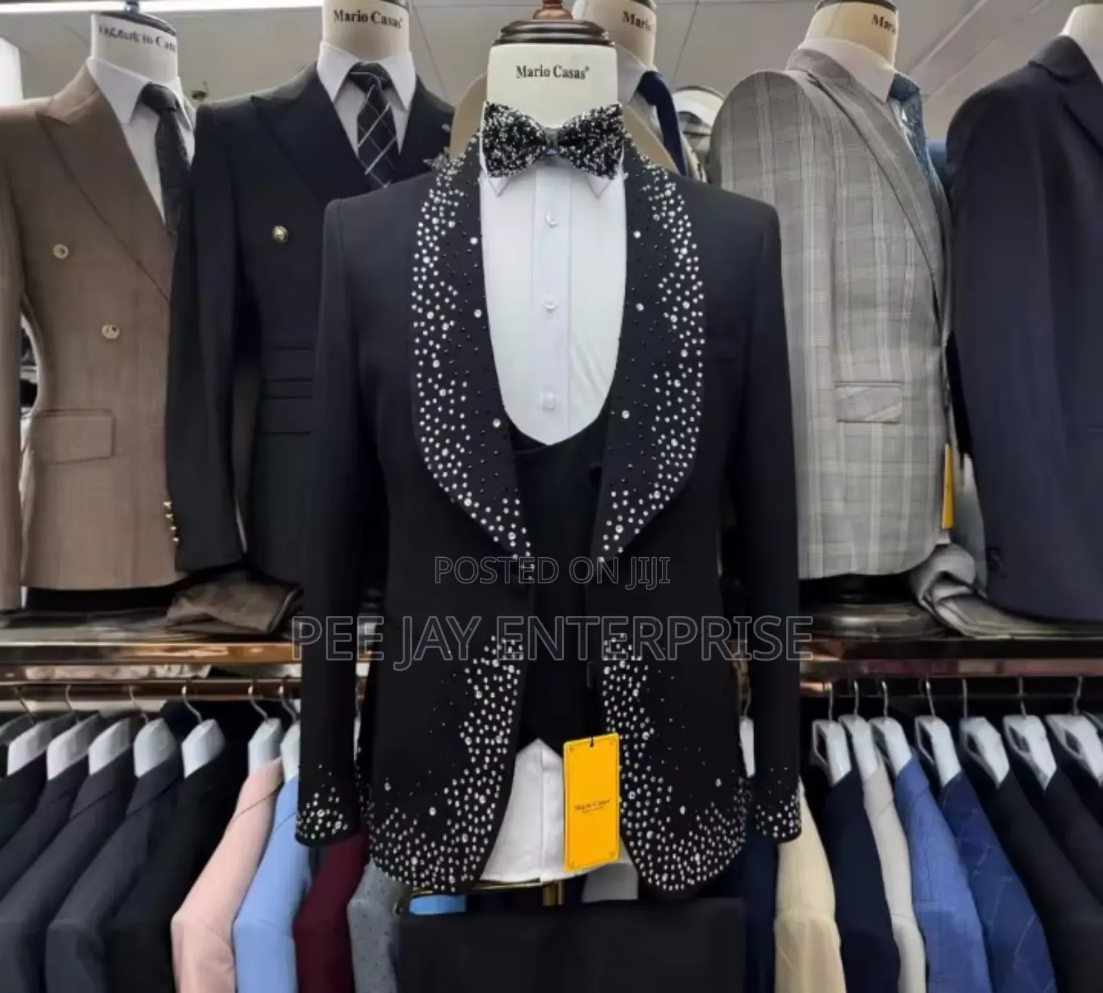 Men Handsome Single Breasted Tuxedo Set Classic Blazer