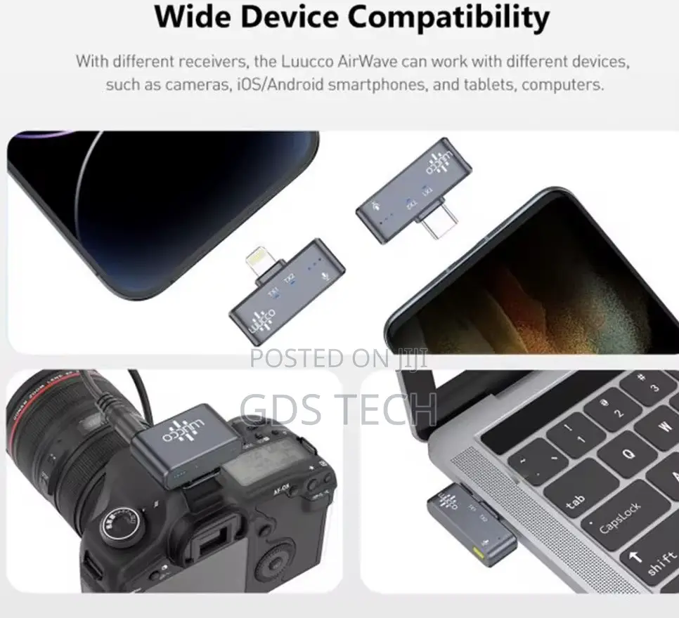 Luucco Airwave Wireless Lavalier Microphone (Combo)