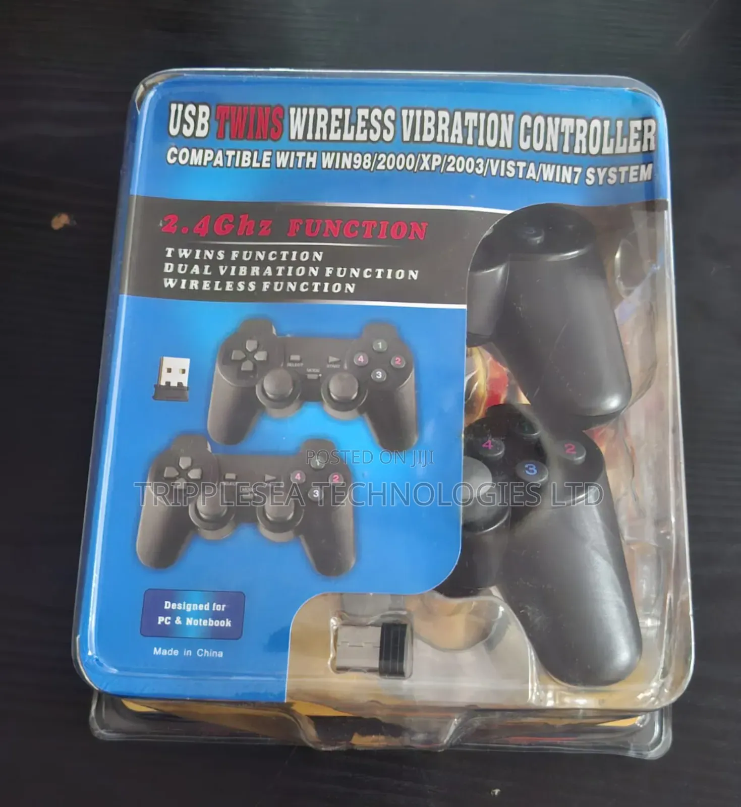 Usb Twin Wireless Gamepad + Shock
