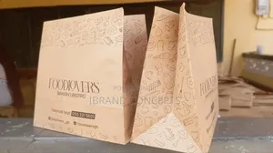 Brown Paper Bag for Food and Sharwama