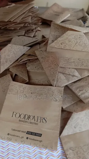 Brown Paper Bag for Food and Sharwama