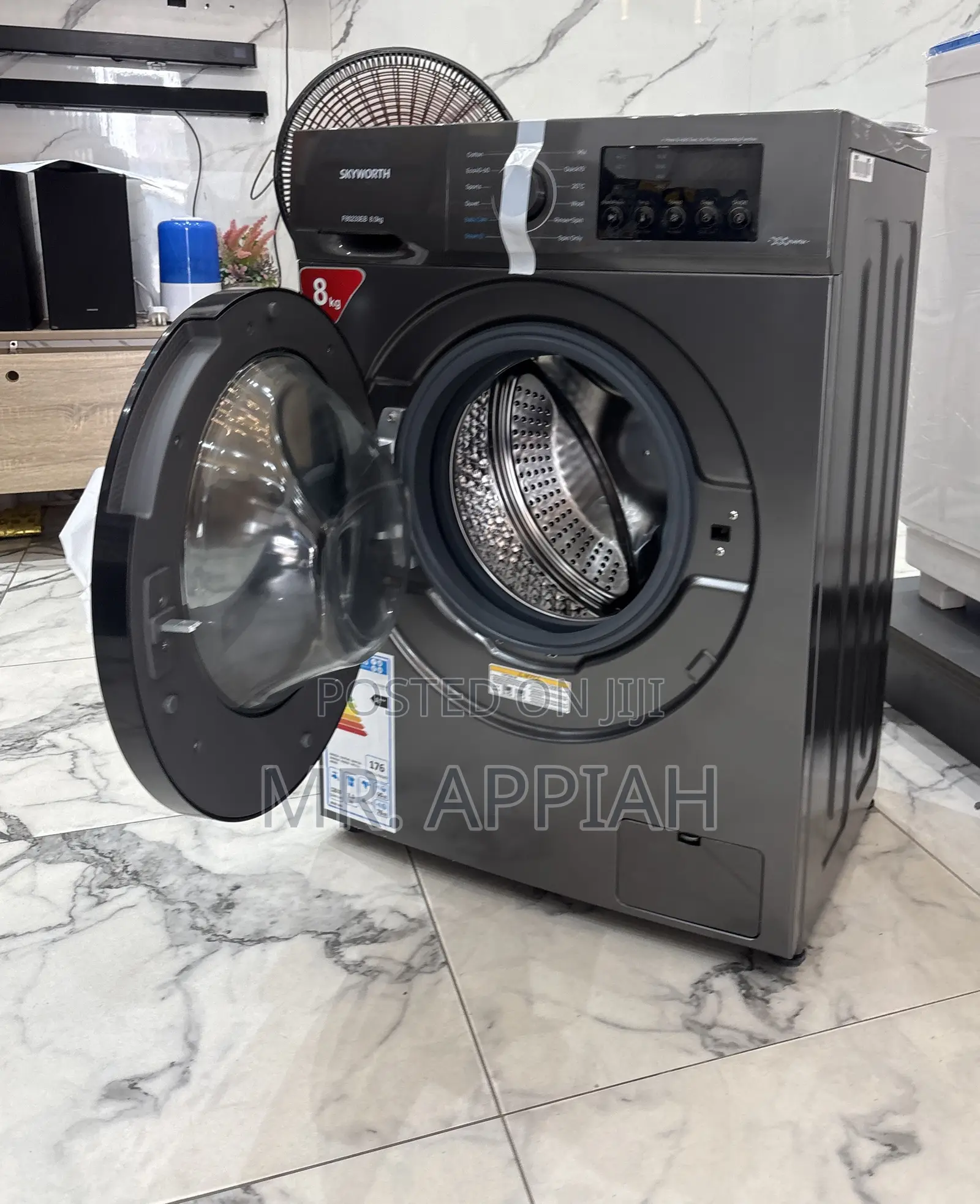 Unique Skyworth 8kg Fully Auto Washing Machine(Inverter) 
