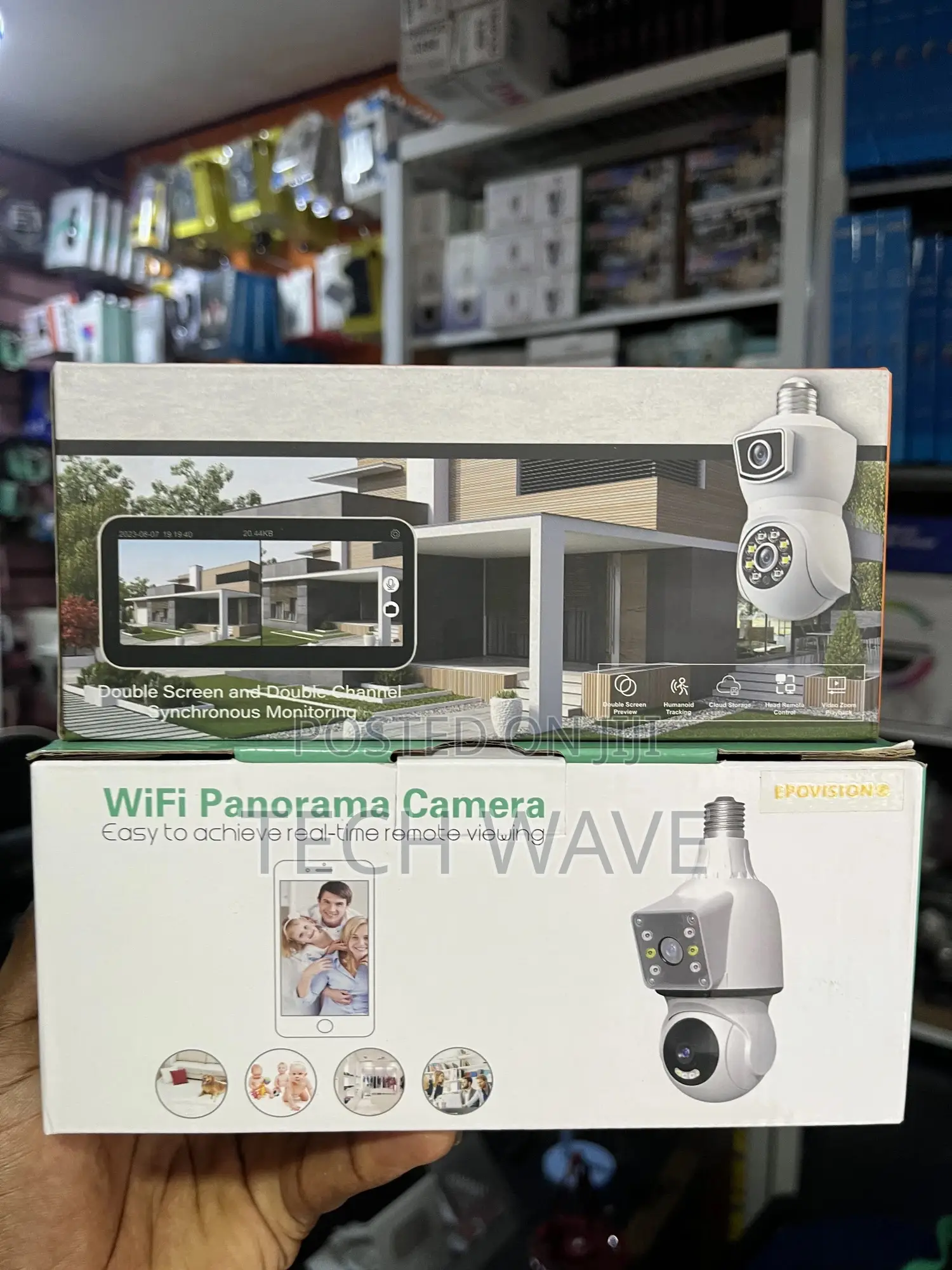 Wifi Bulb Double Lens CCTV Camera