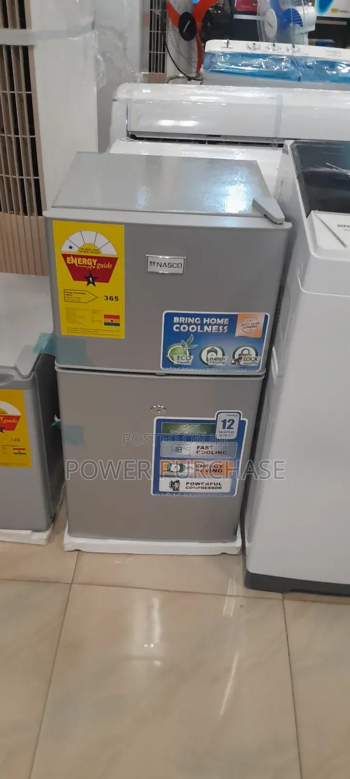 Nasco Table Top Double Door Fridge