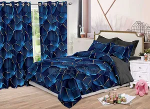 Duvet Set With Curtains (King Size)