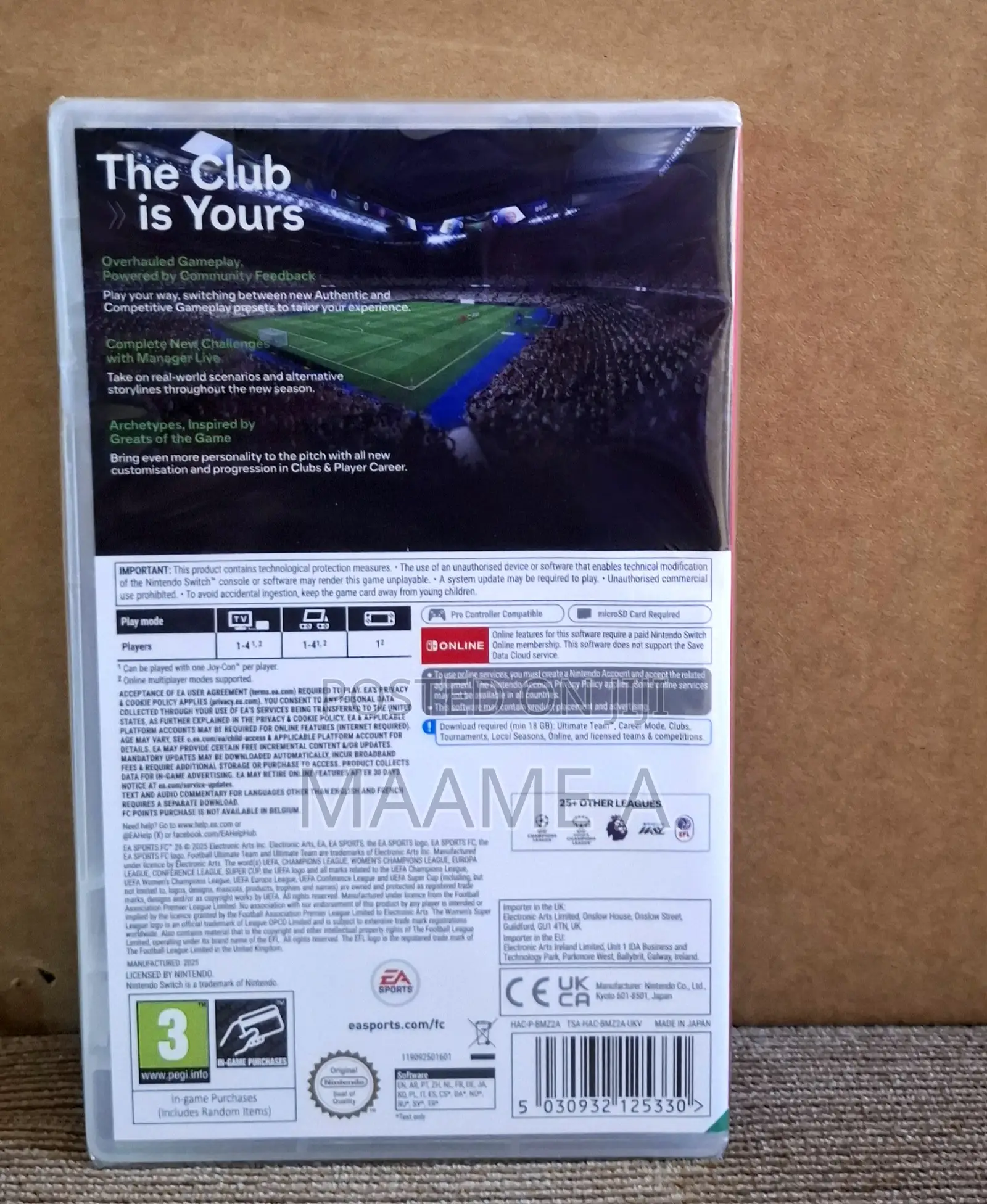 Ea Sports Fc 26 for Nitendo Switch