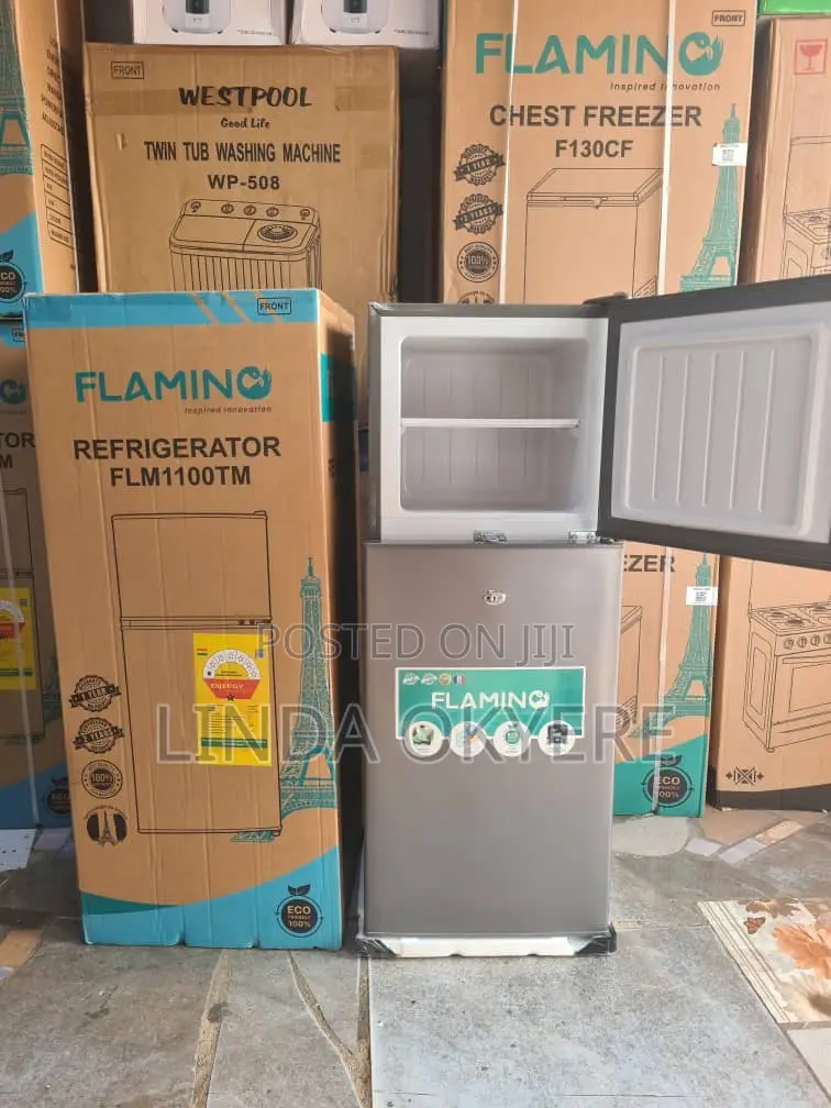 Original Flamingo 80 Liters Refrigerator Top Freezer Two Doors 1,750