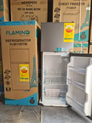 Original Flamingo 80 Liters Refrigerator Top Freezer Two Doors 1,750