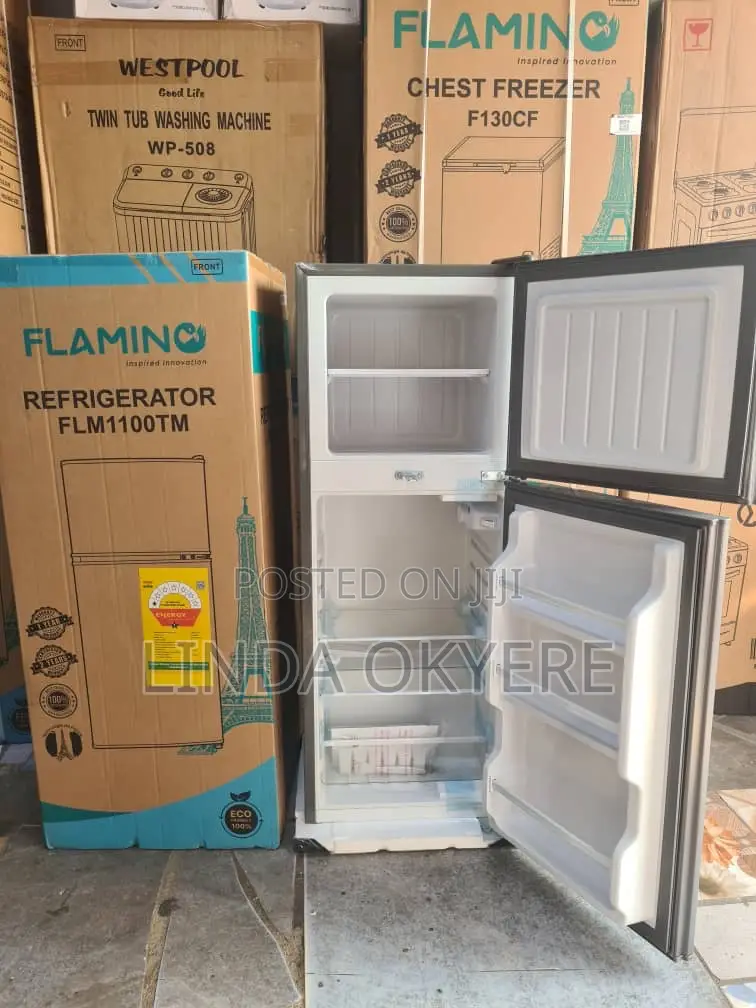 Original Flamingo 80 Liters Refrigerator Top Freezer Two Doors 1,750