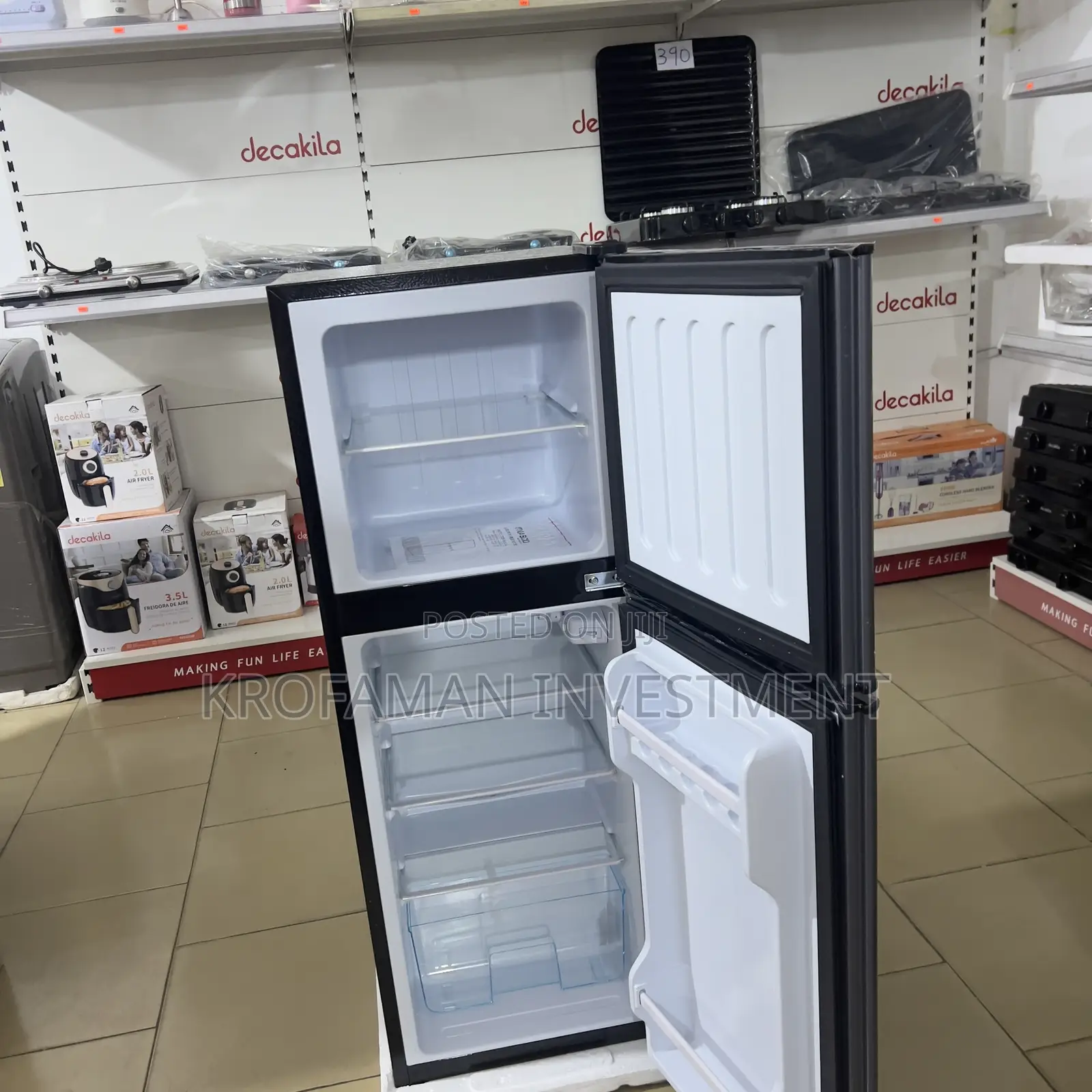 Nasco Nasf2-13fl 112l Double Door Top Freezer Refrigerator
