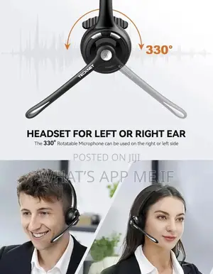 Tecknet Bluear Headphones With Noise Cancelling Microphone