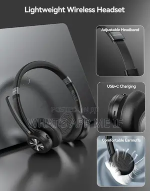 Tecknet Bluetooth Headset Wireless Microphone Noise Canceling, 50h