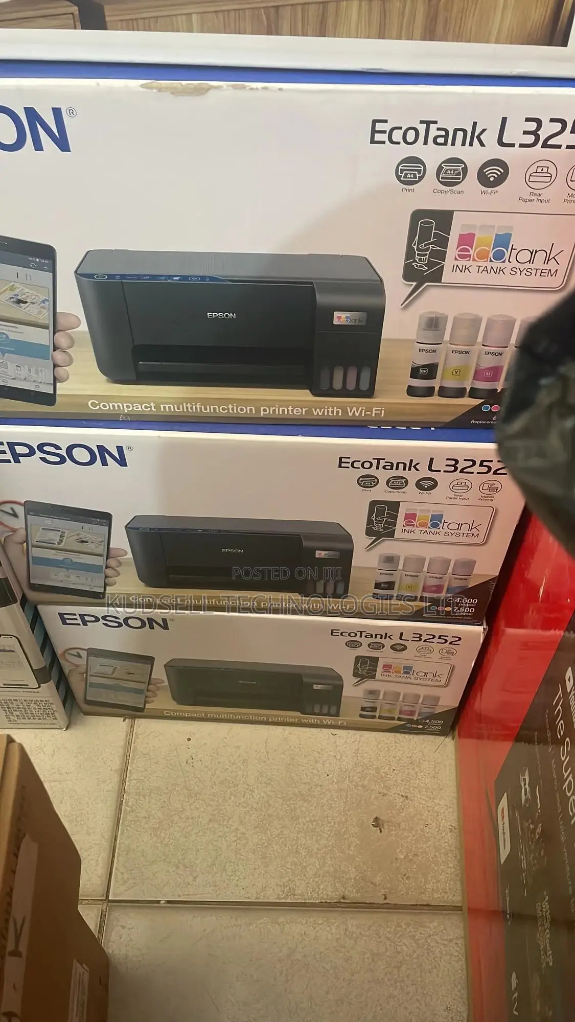 Epson Ecotank L3252 A4 Wi-Fi All-in-One Ink Tank Printer