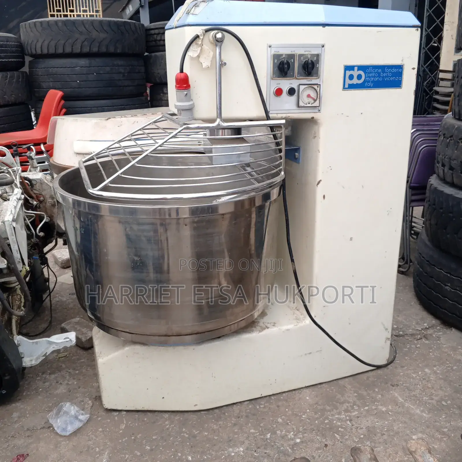 Used 200l Commercial Dough Mixer From Italy