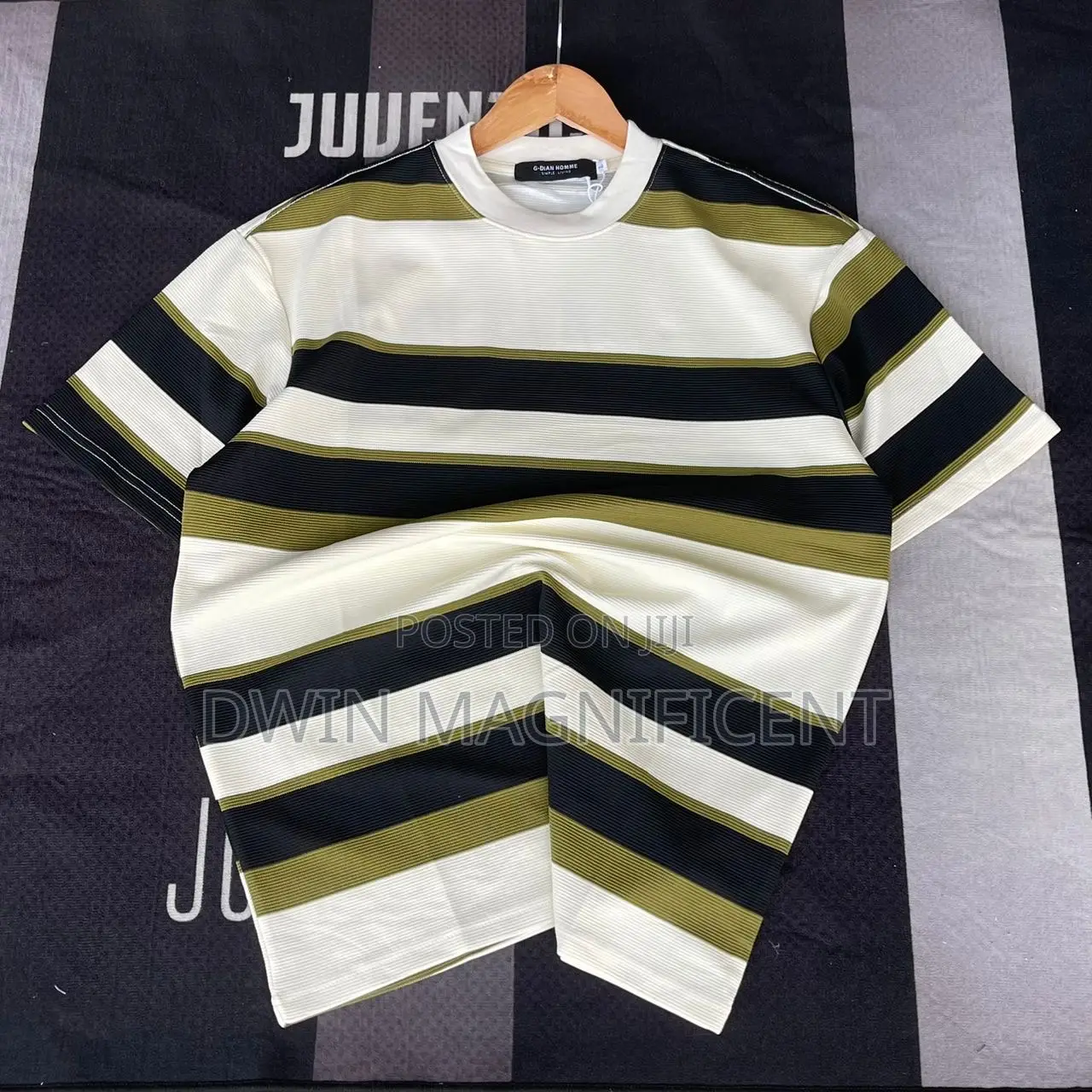 Calvin Klein Striped Short-Sleeved T-Shirt.