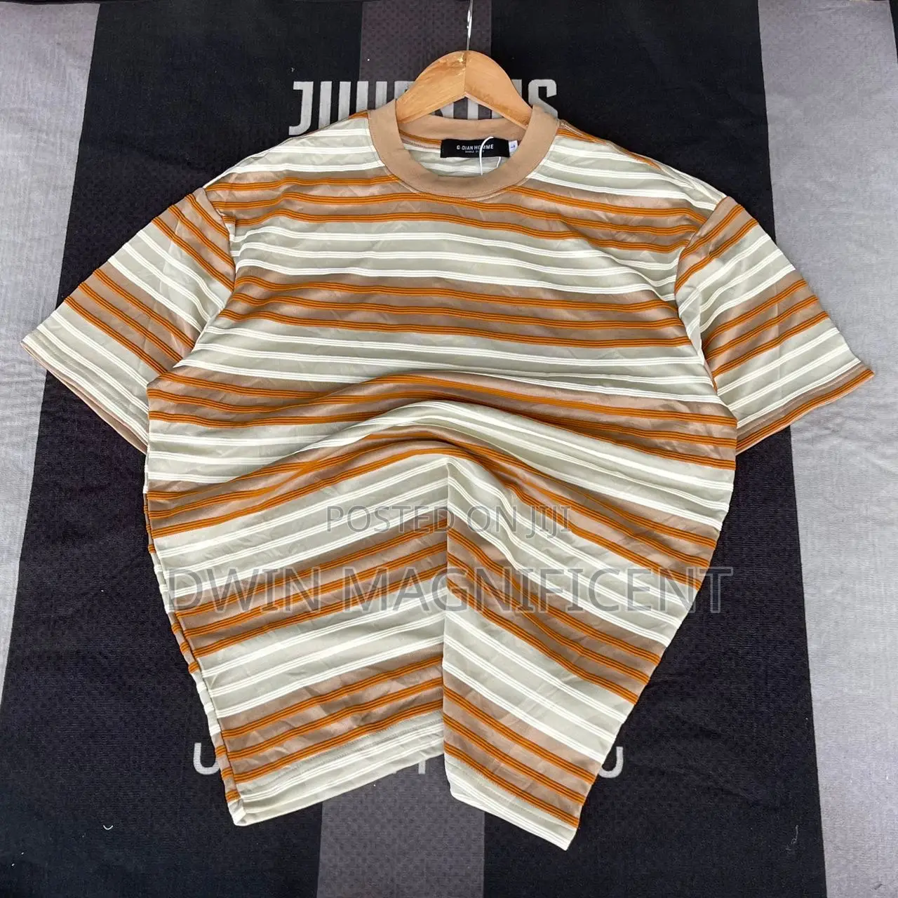 Calvin Klein Striped Short-Sleeved T-Shirt.