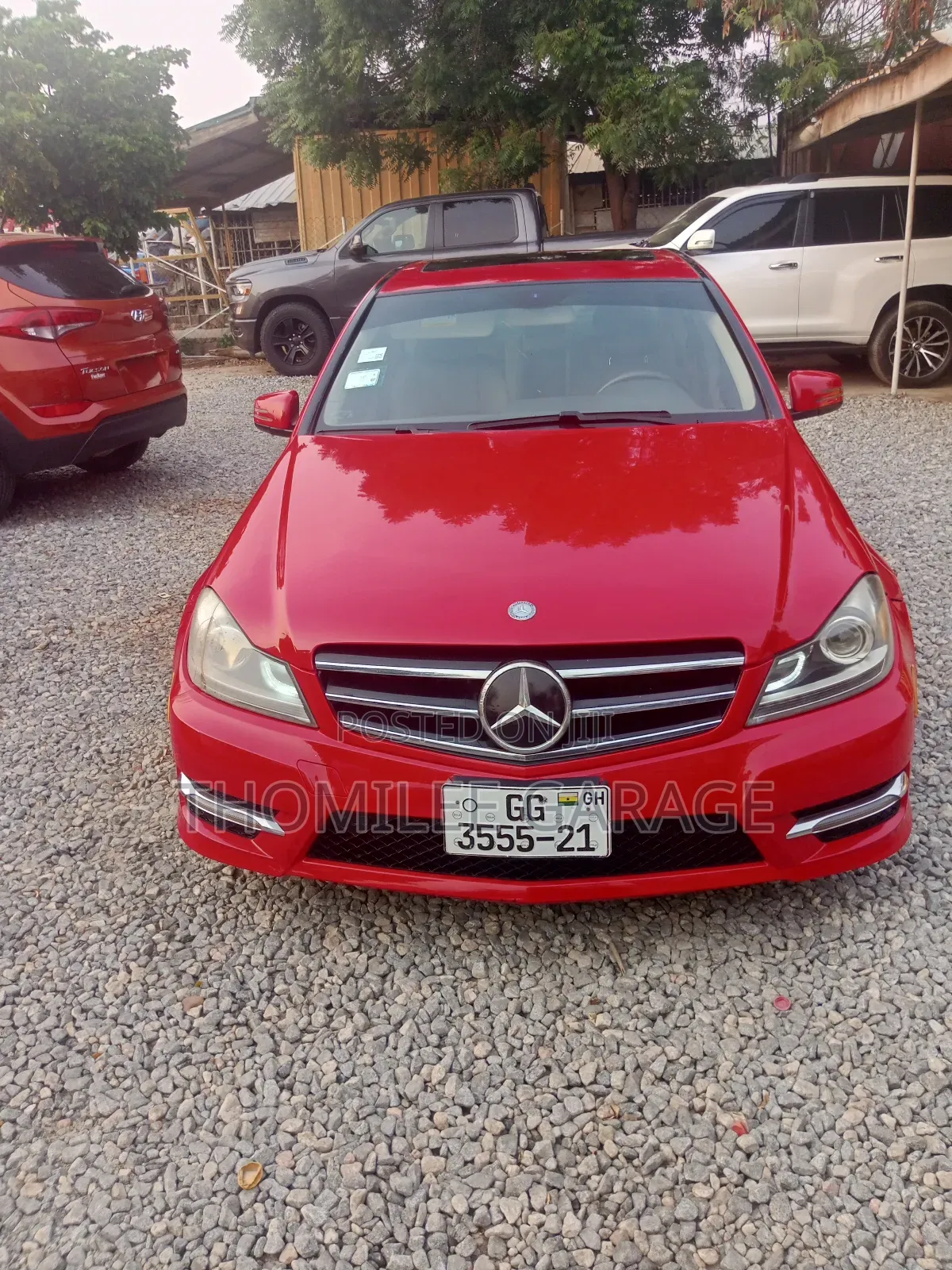 Mercedes-Benz C250 2014 Red